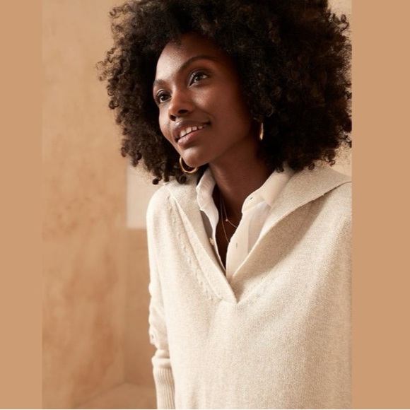 NWT Banana Republic Sailor Sweater in Iced Latte Beige MSRP$90 SOLD OUT ONLINE - Picture 9 of 16